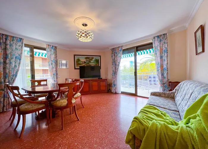 Apartamento Nina, 3 Hab, 2 Banos, Playa, A/A,6 Pers